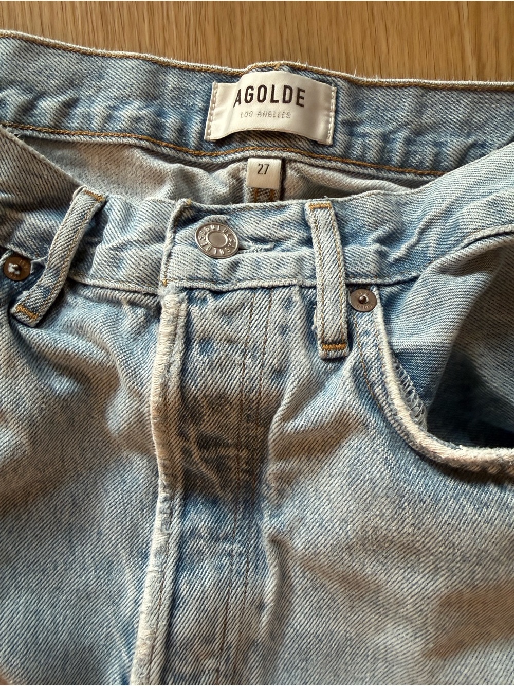 Agolde 90s Crop Boyfriend Jeans Size 27 - Picture 6 of 7